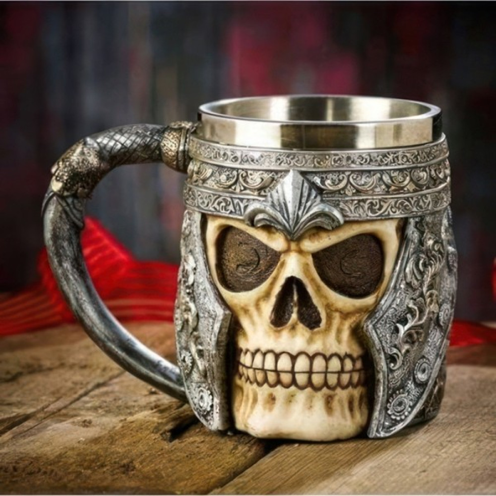 TeeMood Kuru Kafa Bardak Tasarım Kupa Paslanmaz Çelik Hediyelik Mug Hallowen - Renkli Fincan / Bardak / Kahve Takımı Fiyatı