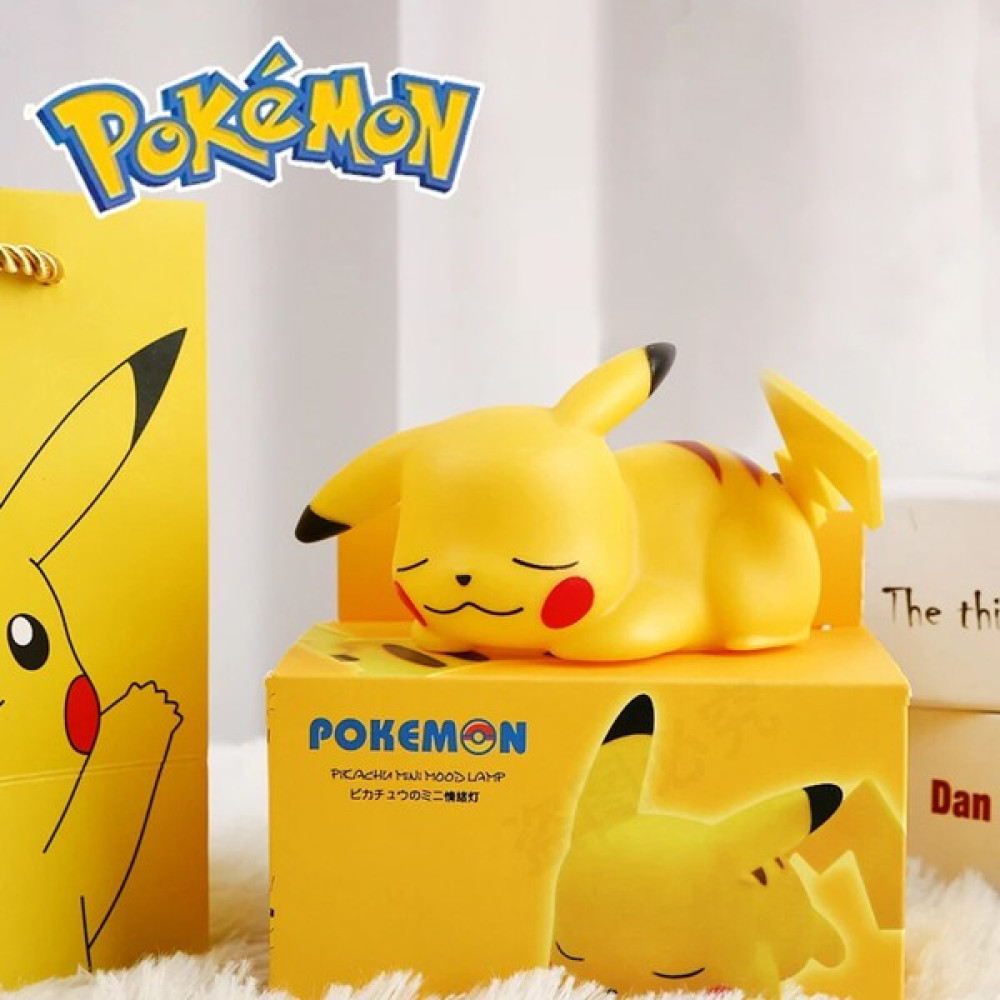 TeeMood Pokemon Sevimli Anime Pikachu LED Gece Lambası Çocuk Yatak Odası Başucu Dekorasyon Oyuncaklar Hediye - Sarı Masa Lambası Fiyatı