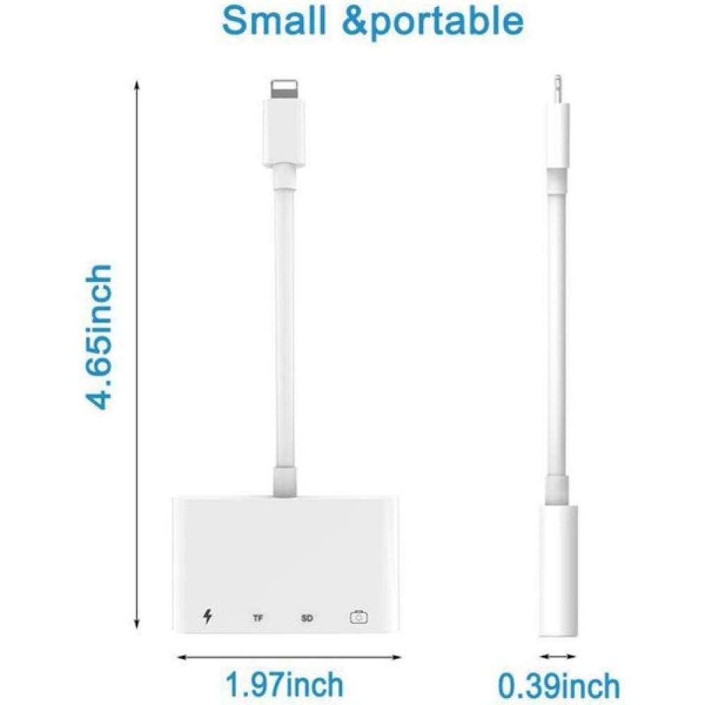 Teenspirit 4'ü 1 Arada Sd/Tf Kart Okuyucu USB 2.0 Dişi Otg Adaptör Kablosu Uyumlu Trail Game Kamera Sd Kart Okuyucu (Yurt Dışından) Hafıza Kartları Fiyatı