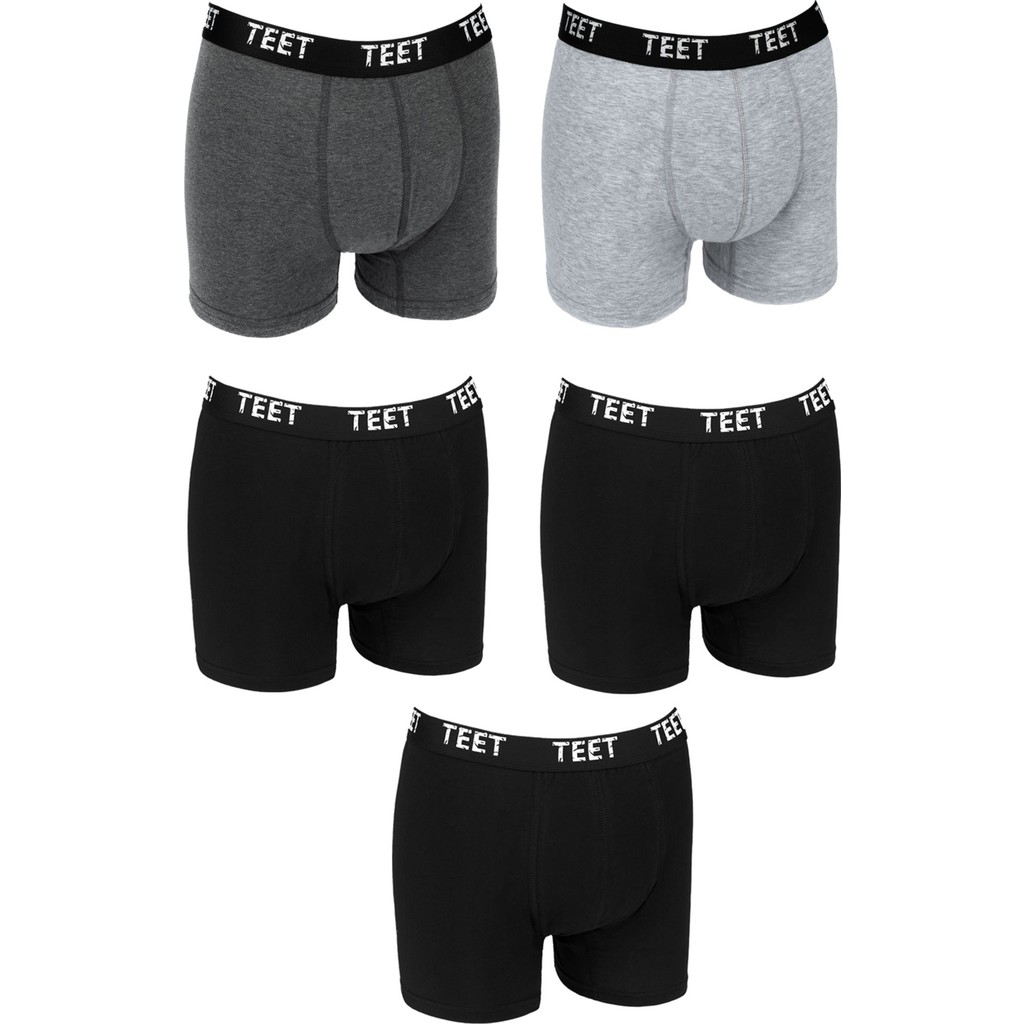 Teet Erkek Boxer Pamuklu Desenli Deluxe 5'li Set Diğer Fiyatı