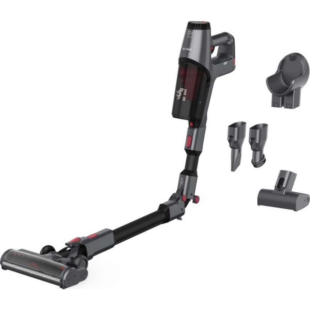 Tefal 22 V Bükülebilir Dikey Şarjlı Süpürge, Işıklı, 22 V Duvar Aparatı, Gri Elektrikli Süpürgeler Fiyatı