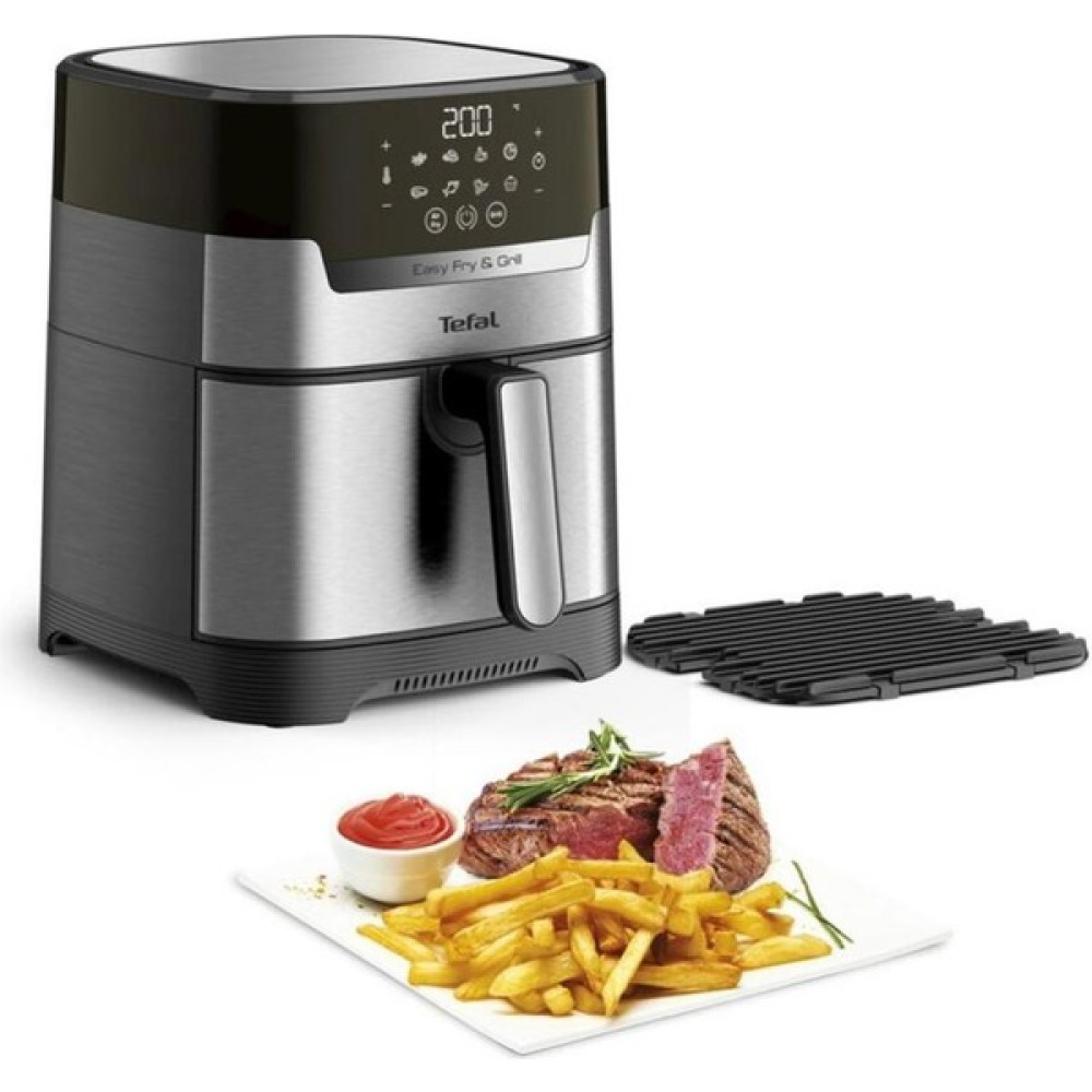 Tefal Easy Fry & Grill Xl 2 Si Bir Arada Hava Fritözü ve Izgara , Premium 8 Program, Zamanlayıcı - Gümüş Fritözler Fiyatı