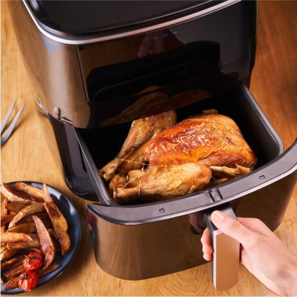 Tefal Easy Fry+ Yağsız Fritöz Airfryer 6,5 Litre Geniş Hacim Hava ile Kızartma & Izgara & Buharlı Pişirme - Siyah Fritözler Fiyatı