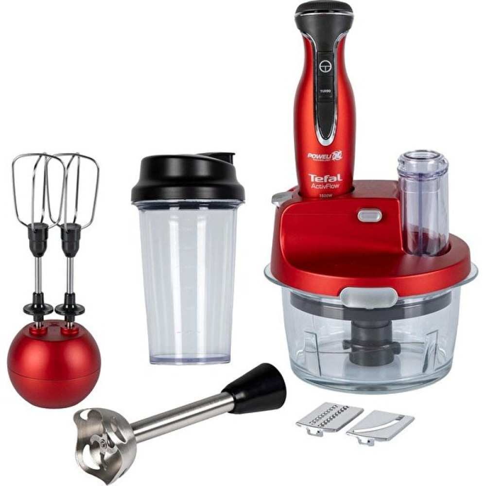 Tefal Powelix Actiflow Cam Hazneli Üstün Performanslı Turbolu Premium 1500W Blender Seti - Kırmızı Blenderler Fiyatı