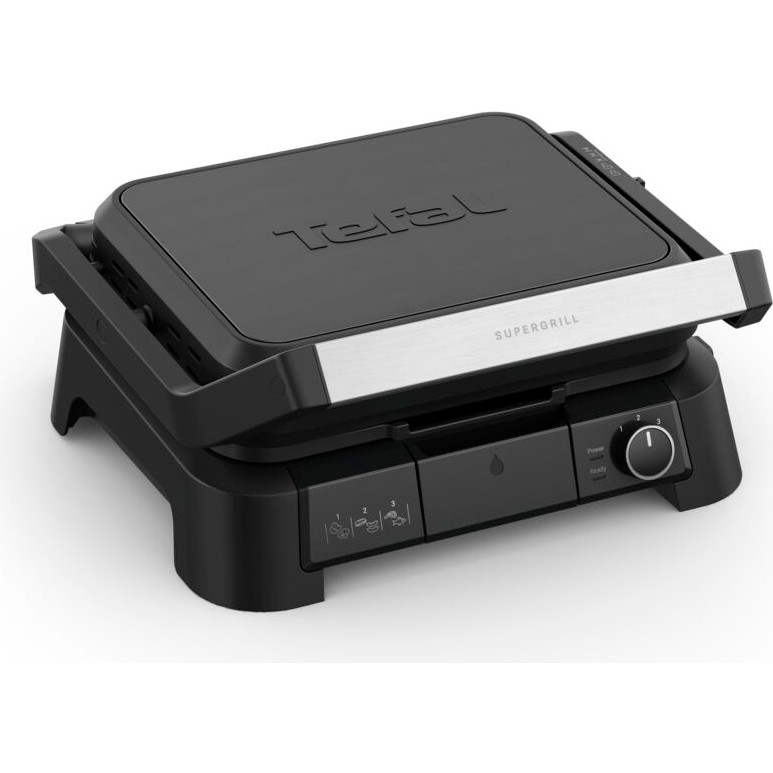 Tefal SuperGrill 3in1 6 Dilim Kapasiteli 2000 Watt Barbekü Izgara ve Tost Makinesi - Siyah Tost Makineleri Fiyatı