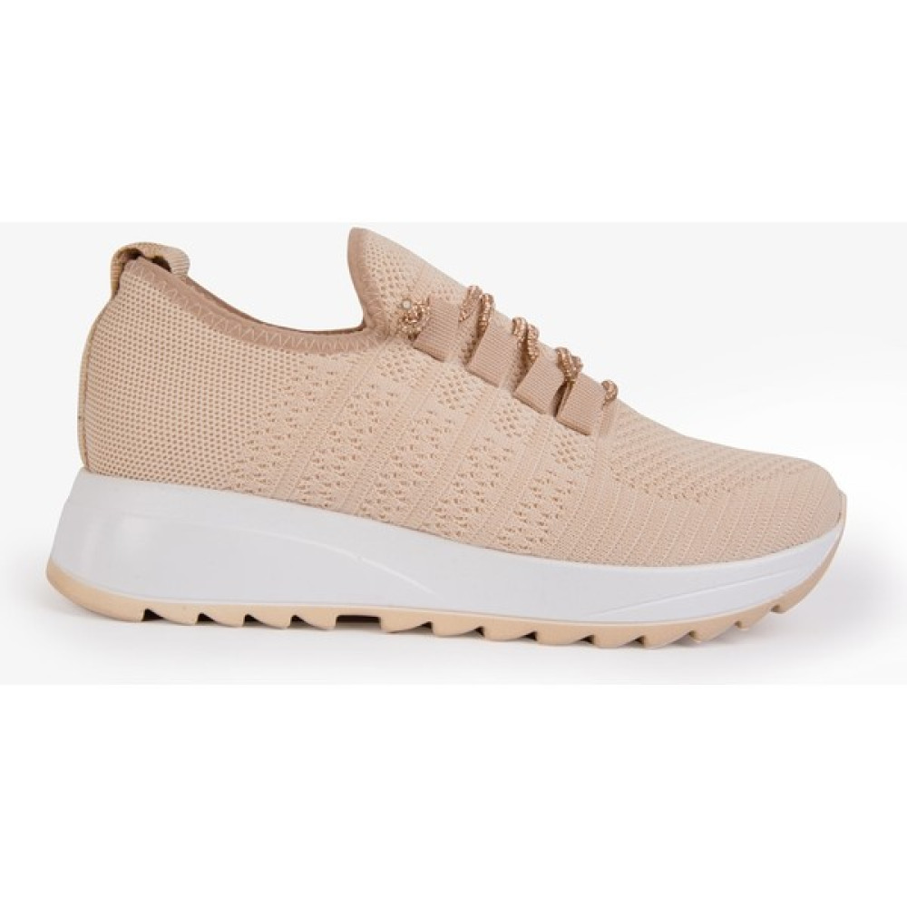 Tegan Kadın Spor Ayakkabı Sneakers Triko Taşlı Bağcıklı Günlük Spor Ayakkabı Fiyatı