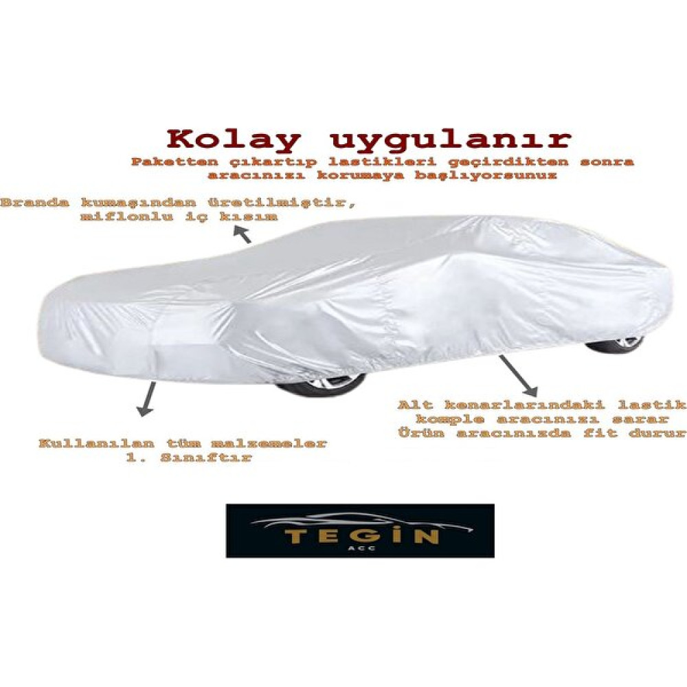 Tegin Ssangyong Kyron Dlx D20DT 2011 Gümüş Renk Araba Brandası Prestij Serisi Oto Branda Fiyatı