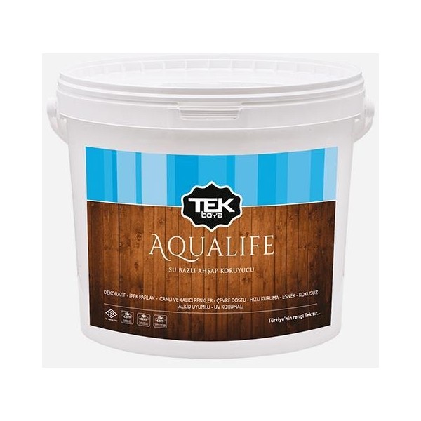 Tek Boya Aqualıfe Su Bazlı Ahşap Koruyucu Orman Yeşili 2,5 Lt İç Cephe Duvar Boyası Fiyatı