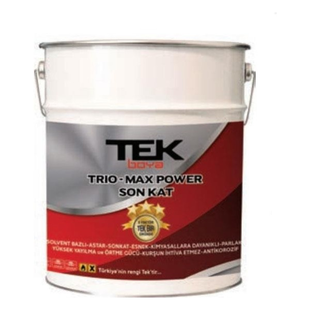 Tek Boya Trio-Max Power Metal Boyası 0,75 Lt.-Siyah - Siyah İç Cephe Duvar Boyası Fiyatı