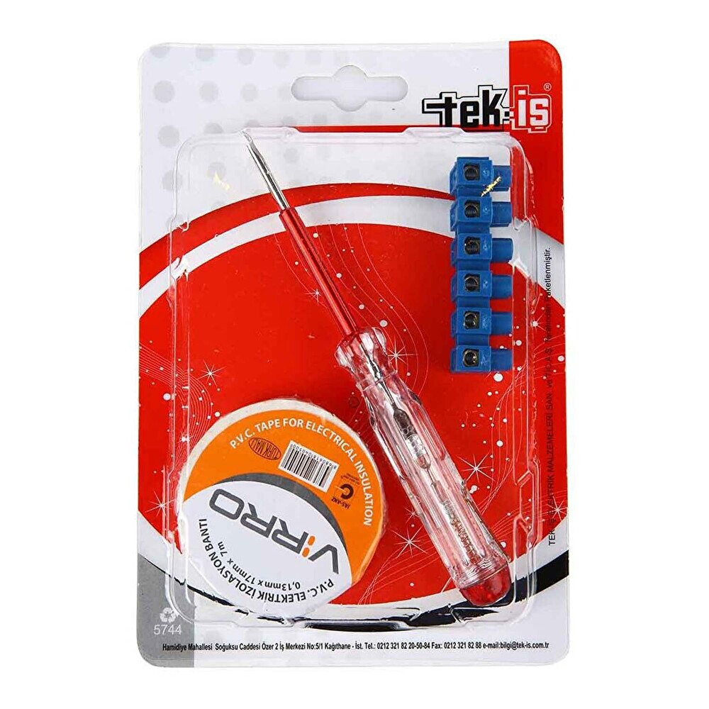 Tek İş Elektrik Seti Kontrol Kalemi+İzole Bandı El Aletleri Fiyatı