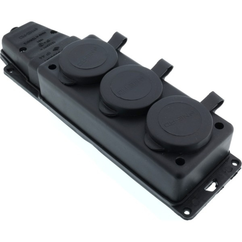Tek-İş Kauçuk 1X16A Monofaze 3'lü Grup Priz Çoklu Priz Prizler Fiyatı