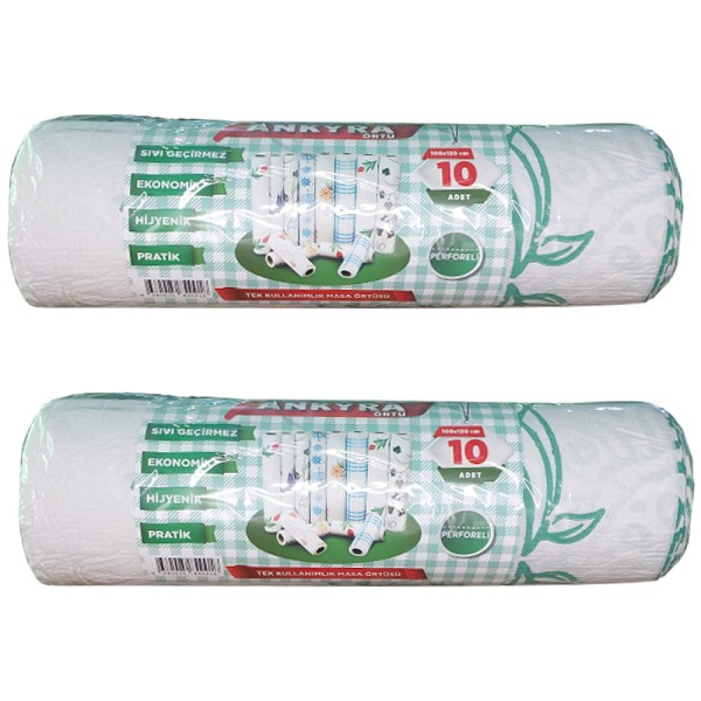 Tek Kullanımlık Masa Örtüsü Sıvı Geçirmez 100 x 120 cm Perforeli (2 Rulo) Mutfak Sarf Malzemeleri Fiyatı
