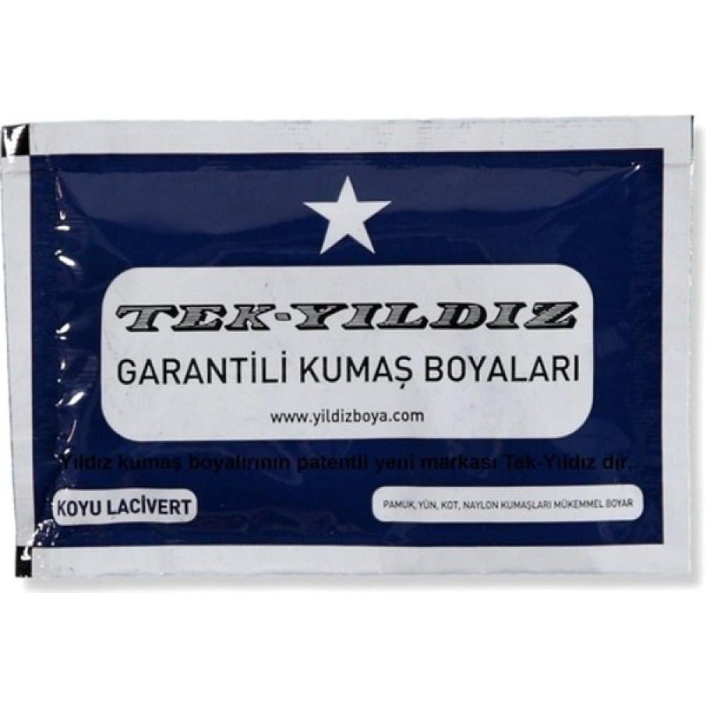 Tek Yıldız Tek Yıldız Kumaş Boyası Koyu Lacivert Kumaş Boyası Fiyatı
