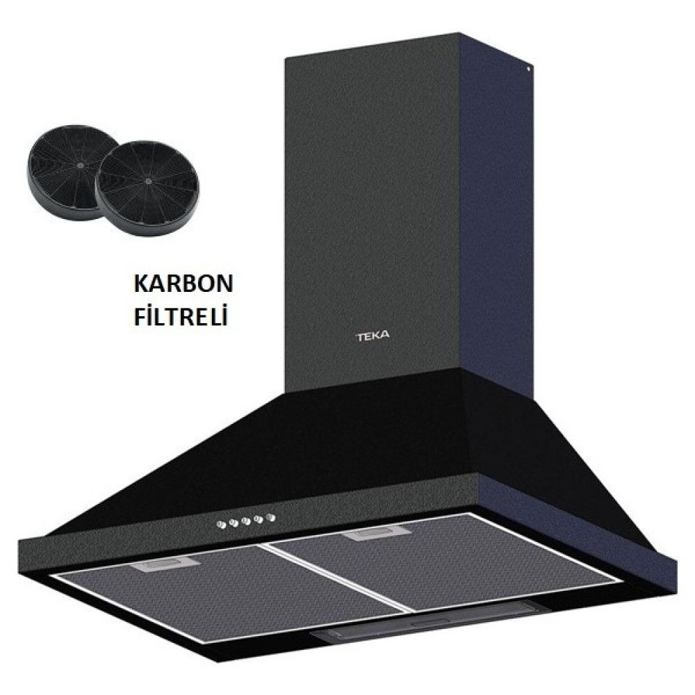 Teka Dbt 60 Duvar Tipi Karbon Filtreli Siyah Davlumbaz Davlumbazlar Fiyatı