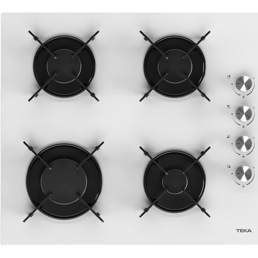 Teka - HEL LUX 60 4G AI AL L BEYAZ SIM - Ankastre Kristal Cam Gazlı Ocak - Lama Izgara - Beyaz - 60 cm - 40245133 - Doğalgaz Oto Boyaları Fiyatı