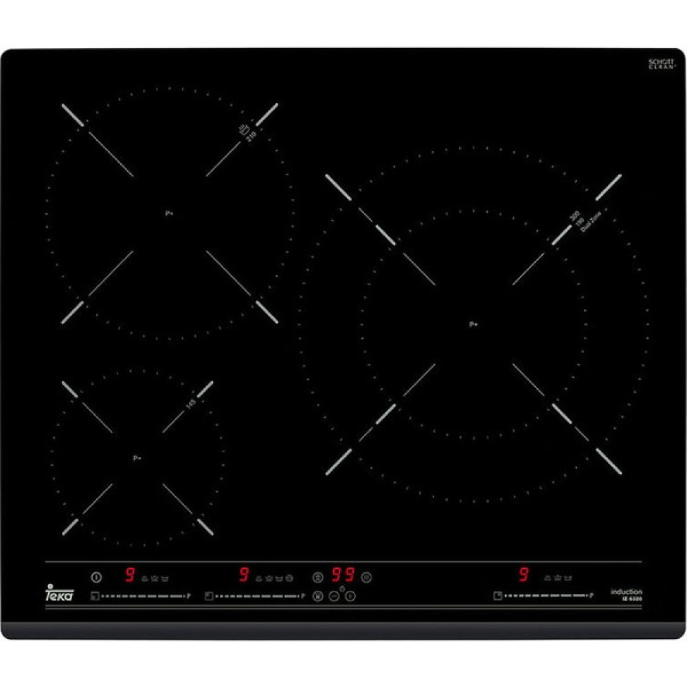 Teka - Ir 6320 - Ankastre Cam Seramik Indüksiyonlu Ocak - 7400 W - Siyah - 60 cm - 10210174 - Elektrikli Ocaklar Fiyatı
