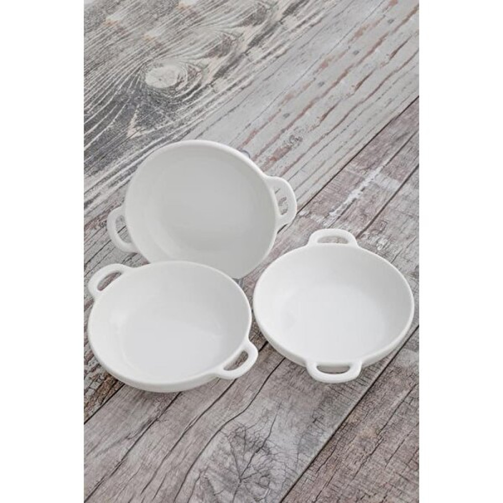 Tekbir Lüx Porselen 3'lü Meze Tabağı 15X12.1X3.5 cm Mutfak Gereçleri Fiyatı