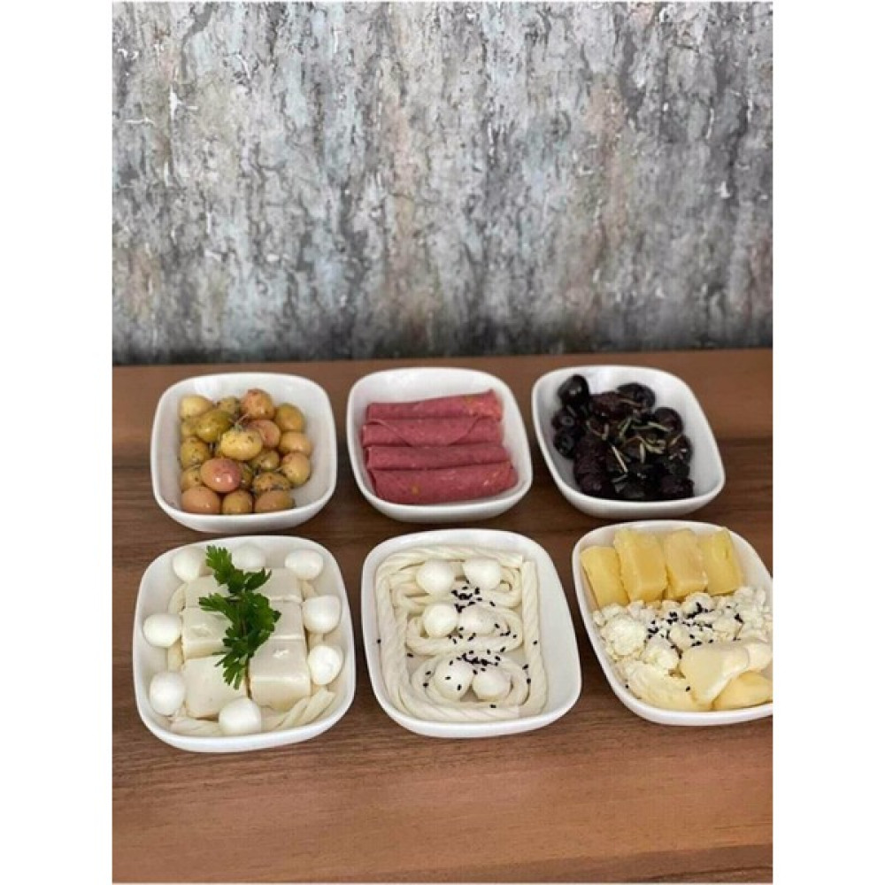 Tekbir Porselen Küçük Ara Meze Tabağı 6'lı Mutfak Gereçleri Fiyatı