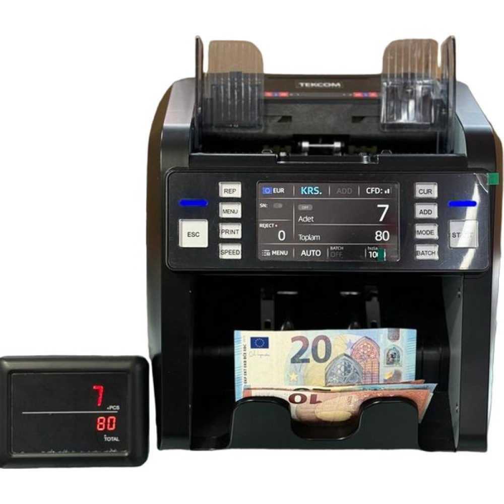 Tekcom 20 Ülke Para Sayma Makinesi 930A - 930 - Siyah Para Sayma Makinesi Fiyatı