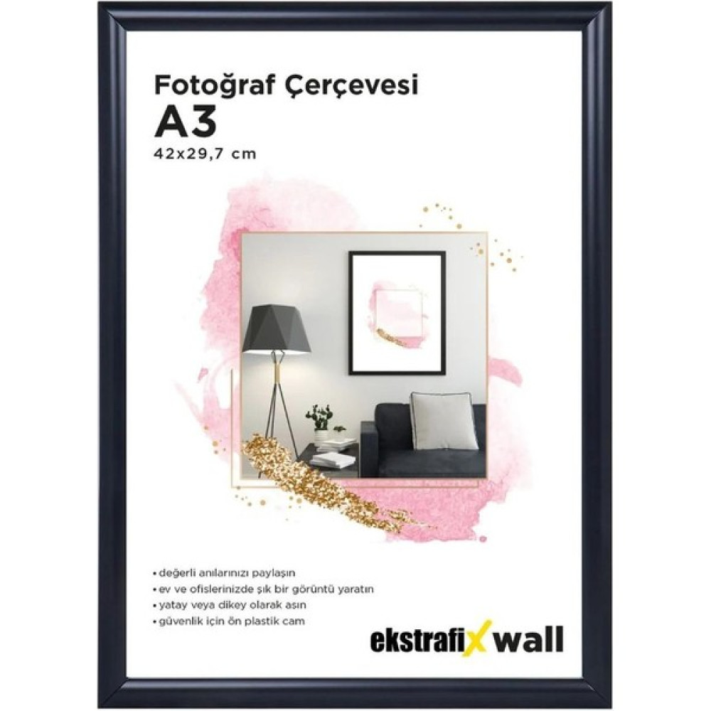 Tekin Özalit Siyah Fotoğraf Çerçevesi A3 Resim & Fotoğraf Çerçevesi Fiyatı