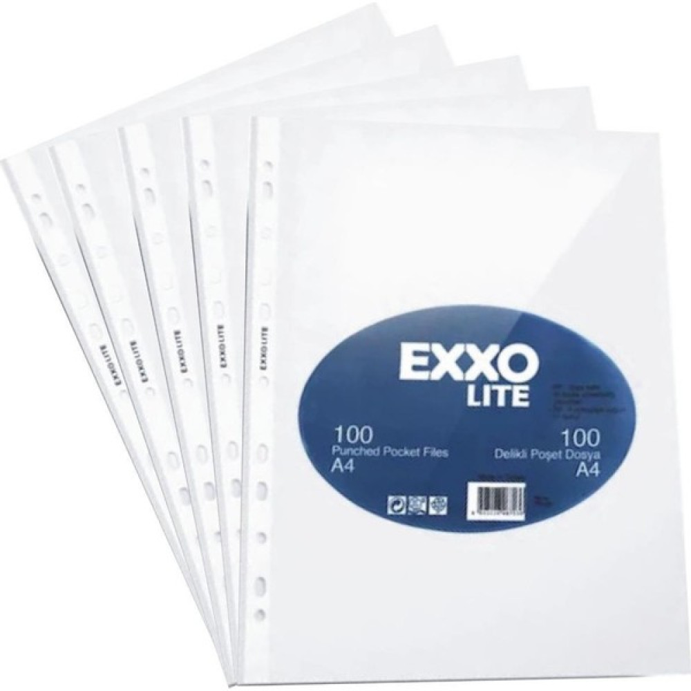 Tekiner A-4 Lite Exxo Poşet Dosya Plastik 100 Lü (1 Paket 100 Adet) Dosya Fiyatı