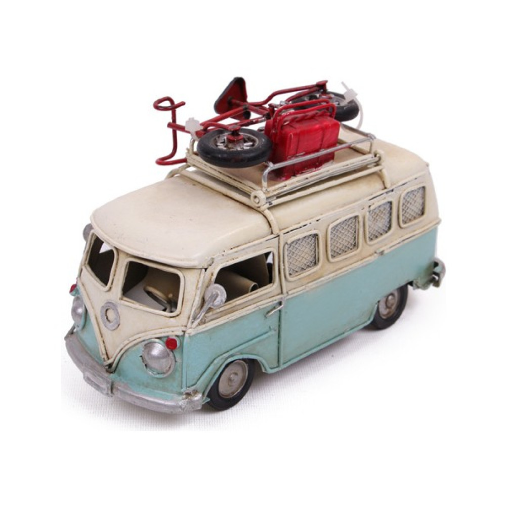 Tekinhediyelik Camper Van Vosvos Dekoratif Metal Minibüs Fotoğraf Çerçeveli ve Kumbaralı Oto Boyaları Fiyatı