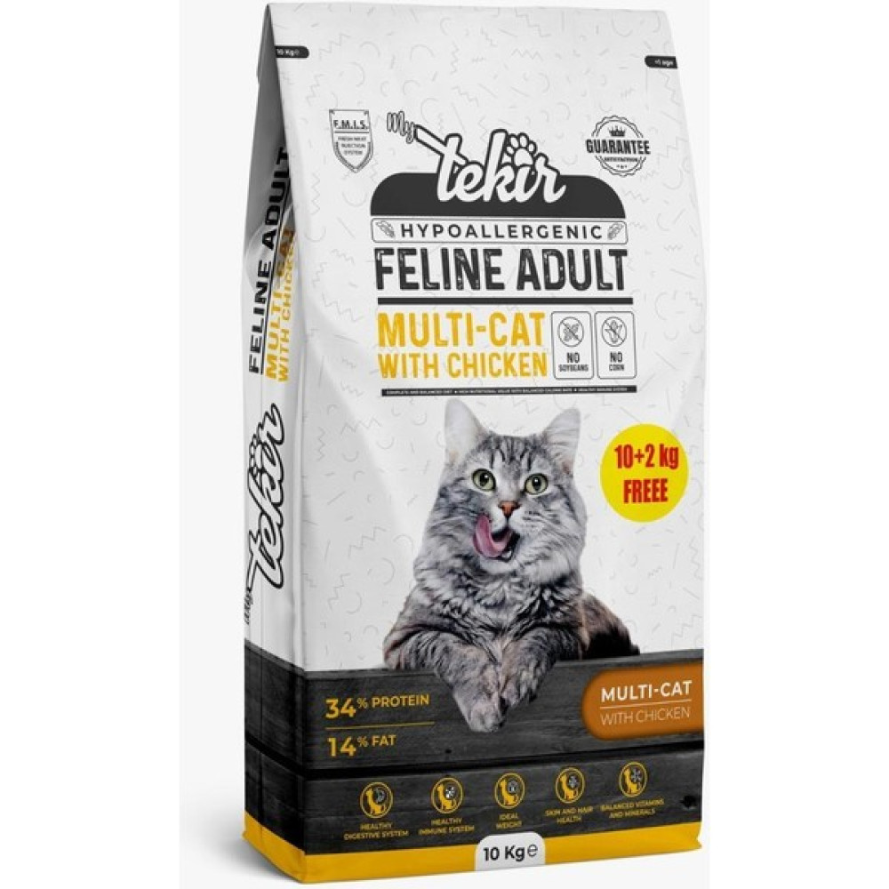 Tekir Hypo Allergenic Adult Tavuklu Kedi Maması 12 kg Evcil Hayvan Ürünleri Fiyatı