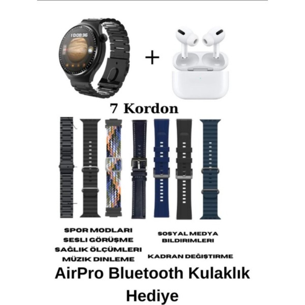 Tekiz Teknoloji Hx Watch 4 Pro Suit Akıllı Saat 7 Kordon Hediyeli Tüm Telefonlara Uyumlu Akıllı Saat - Koyu Siyah Oto Boyaları Fiyatı