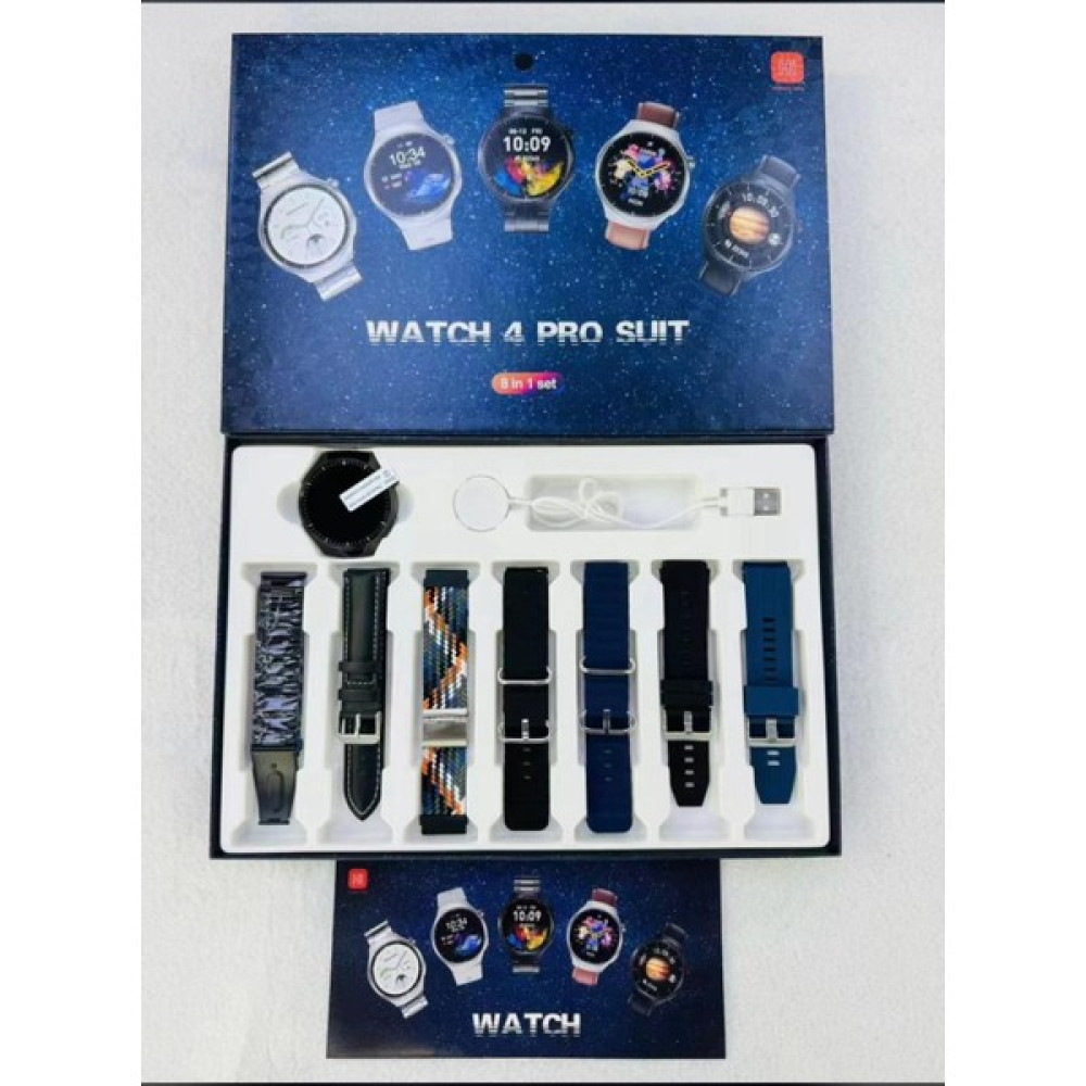 Tekiz Teknoloji Watch 4 Pro Suit 7 Kordonlu Yuvarlak Kasa Akıllı Saat - Açık Siyah Oto Boyaları Fiyatı