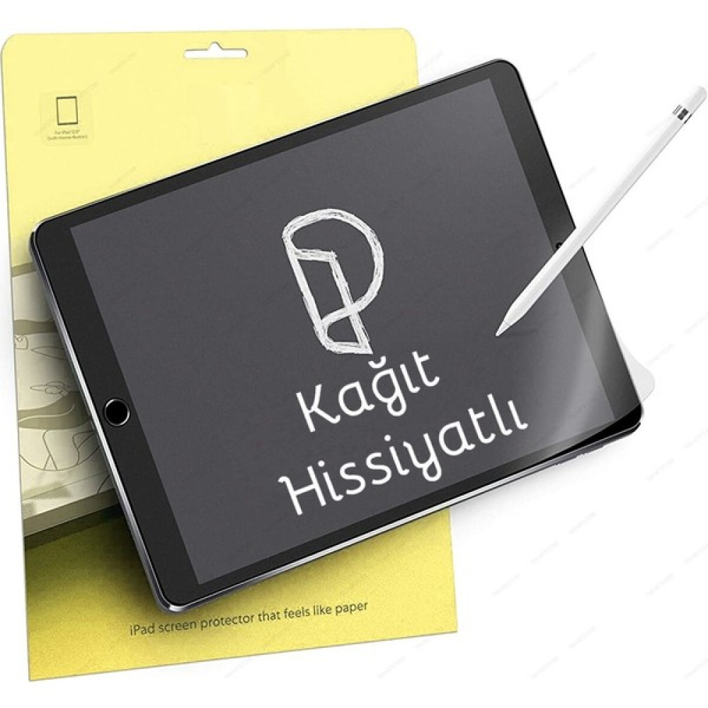 TEKNETSTORE Apple iPad 10.2 Inc 8. ve 9.nesil Paper-Like Ekran Koruyucu Kağıt Hissiyatlı Kırılmaz Cam - Şeffaf Tablet Kılıfı Fiyatı