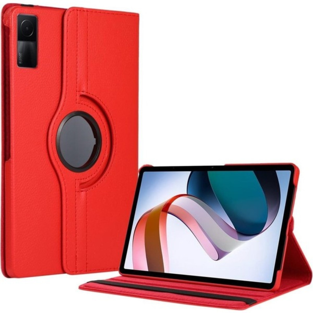 TEKNETSTORE Xiaomi Redmi Pad 4gb / 6gb 128GB 10.6" Tablet Uyumlu Dönebilen Standlı Kapaklı Kılıf - Kırmızı Tablet Kılıfı Fiyatı