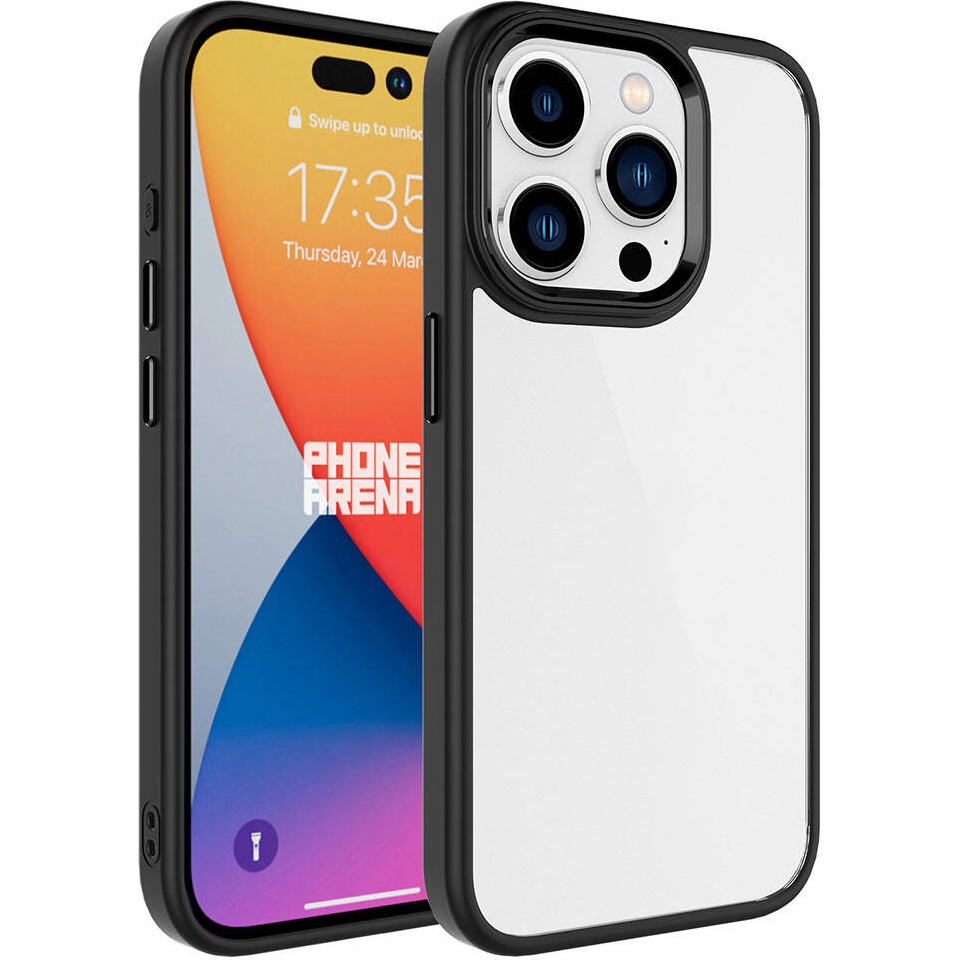 Tekno Grup Apple iPhone 15 Pro Max Uyumlu Krom Kapak-Siyah - Siyah Cep Telefonu Kılıfı Fiyatı
