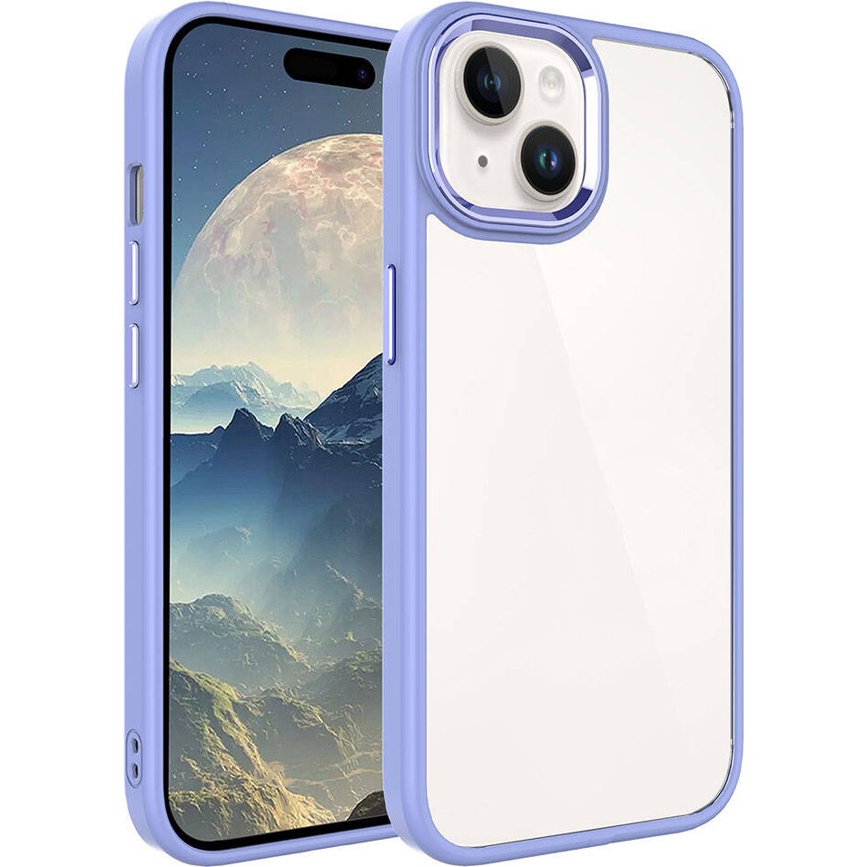 Tekno Grup Apple iPhone 15 Uyumlu Krom Kapak-Lila - Lila Cep Telefonu Kılıfı Fiyatı
