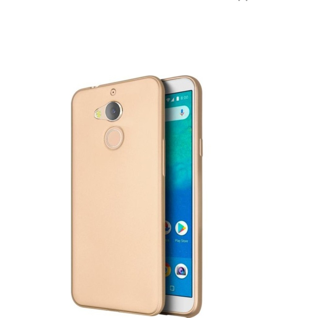 Tekno Grup General Mobile Gm 8 Mat Premium Silikon Kılıf - Gold + Cam Ekran Koruyucu Cep Telefonu Kılıfı Fiyatı