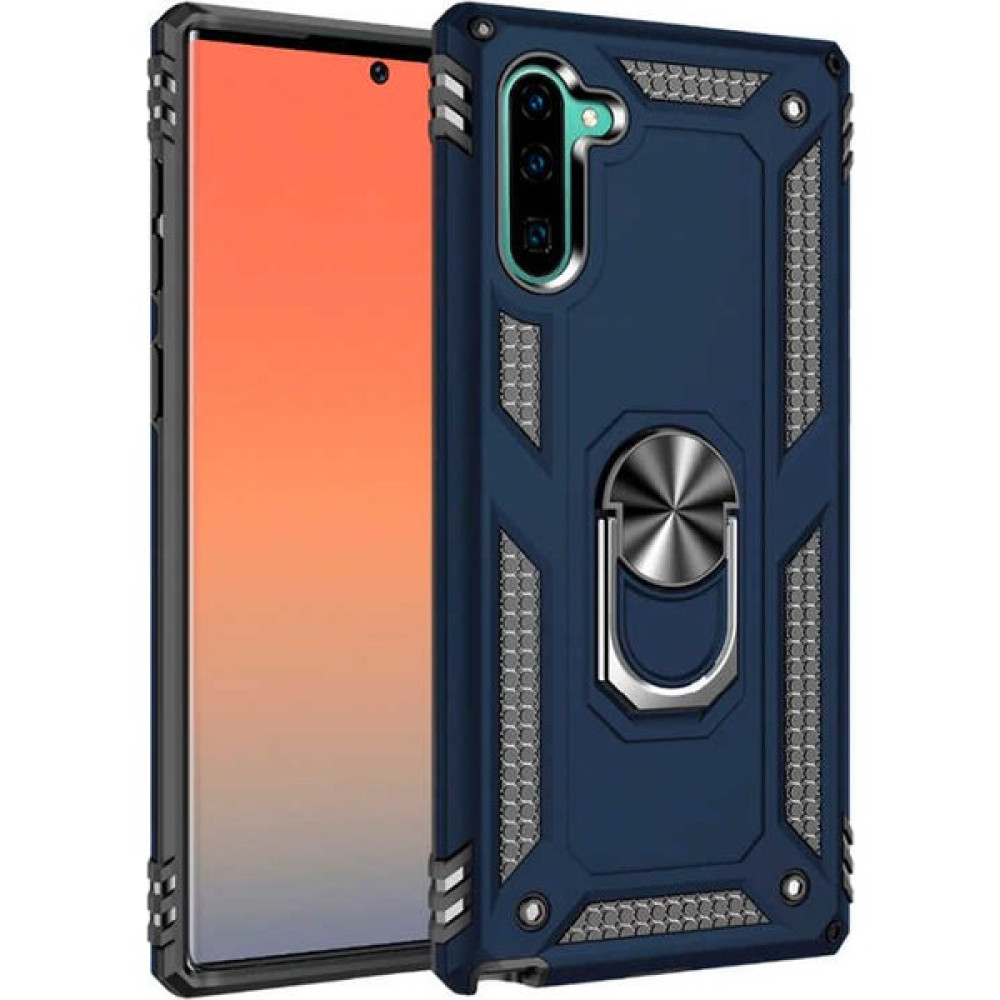 Tekno Grup Samsung Galaxy Note 10 Kılıf Yüzüklü Standlı Ultra Korumalı Manyetik Vega Kapak-Lacivert - Lacivert Cep Telefonu Kılıfı Fiyatı