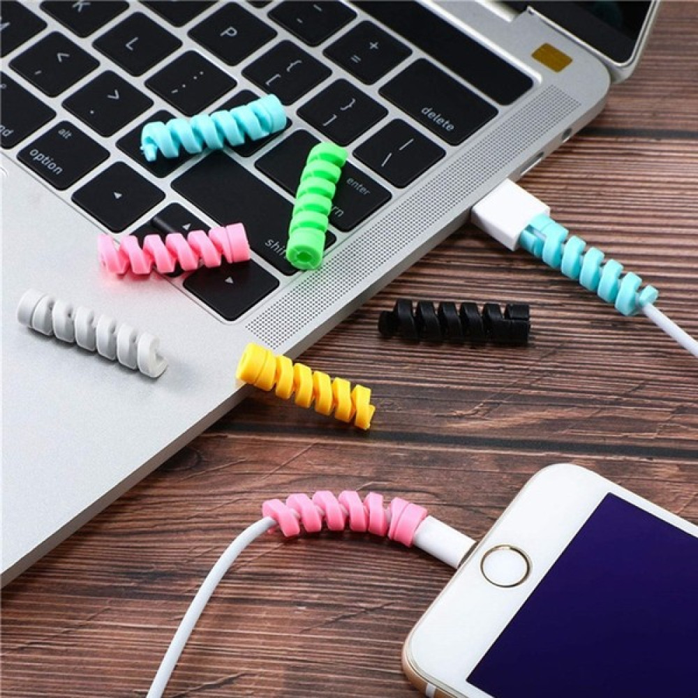 Tekno İstanbul Buffer® 4lü Apple, Android Şaj Kablosu Koruyucu Silikon Spiral Yay Aparat Cep Telefonu Şarj Cihazı Fiyatı
