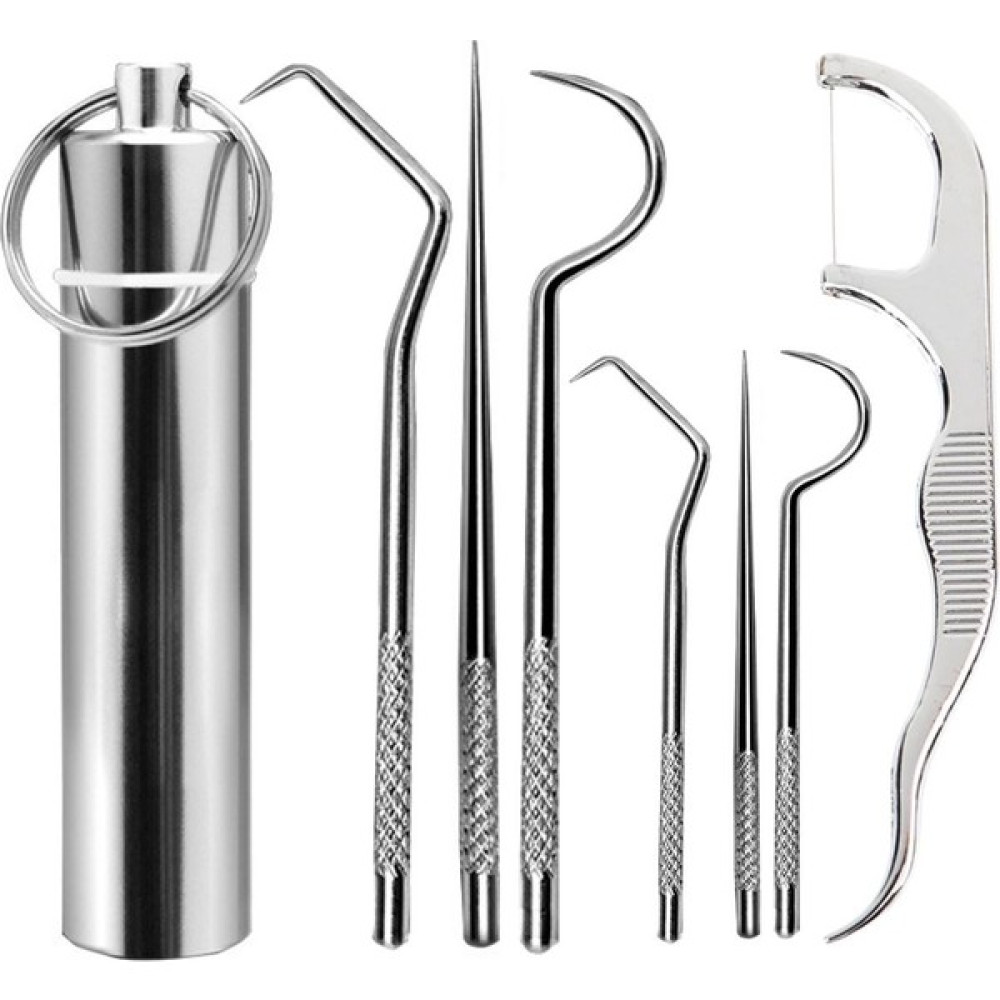 Tekno İstanbul Buffer® 7 Parça Paslanmaz Çelik Ağız Diş Tartar Sökücü Temizlik Bakım Seti Diş Beyazlatıcılar Fiyatı