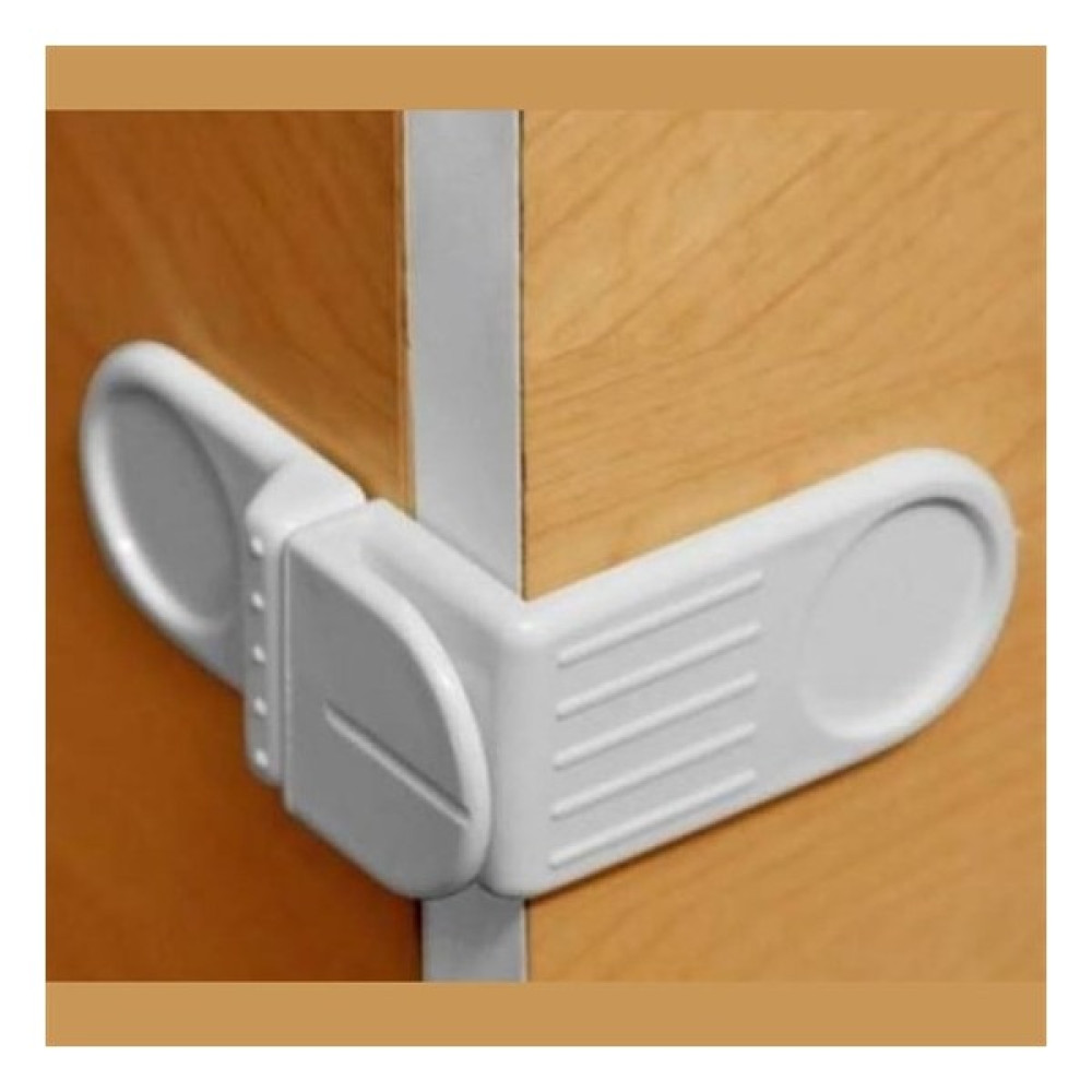 Tekno İstanbul Buffer® Bebek Çocuk Güvenlik Çekmece ve Dolap Için Kendiliğinde Yapışkanlı Vidasız Köşe Kapak Kilidi Gardrop & Dolap Fiyatı