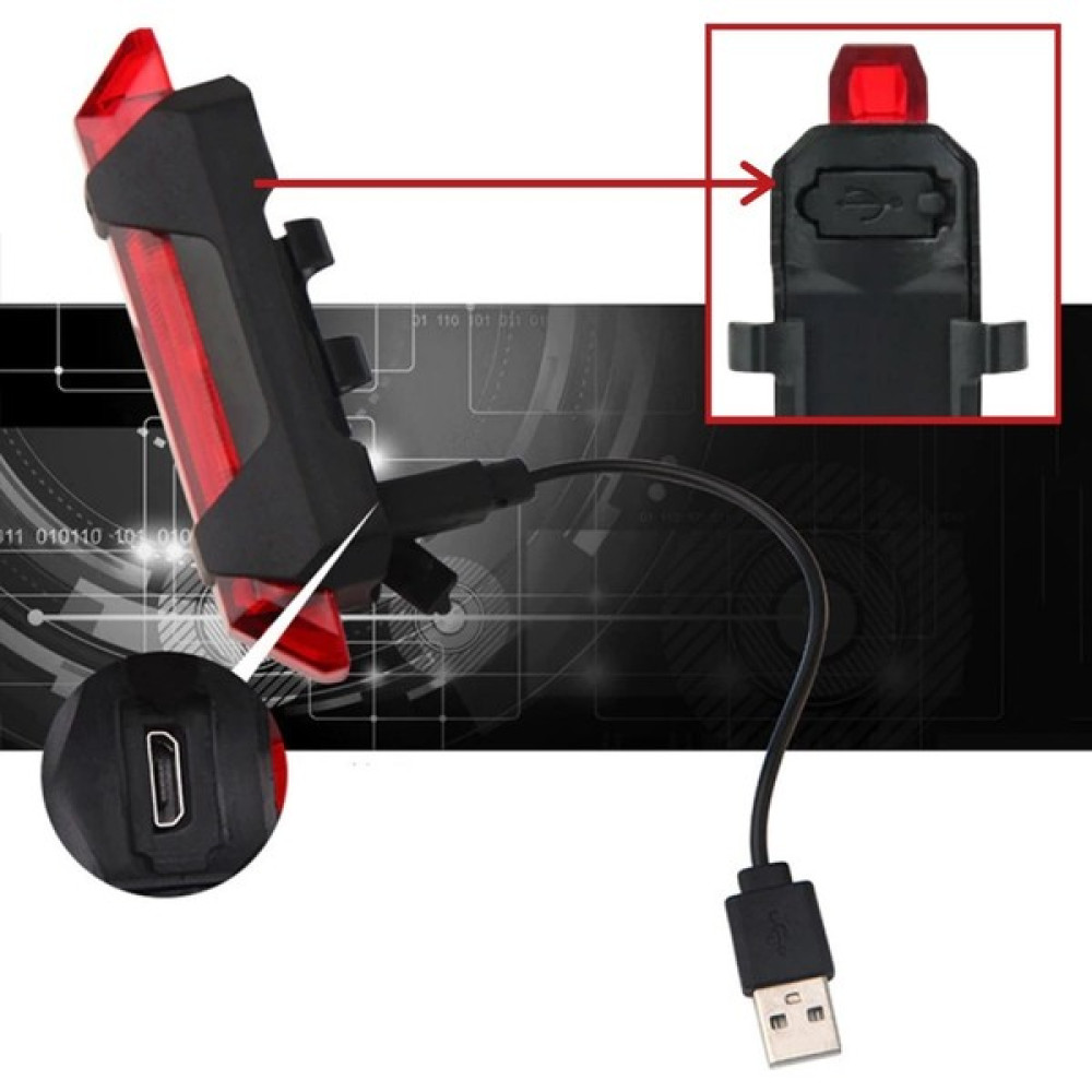 Tekno İstanbul Buffer® USB Şarj Edilebilir Parlak Bisiklet LED Lamba Su Geçirmez Güvenlik Uyarı Arka Lamba Işığı Bisiklet Aksesuarları Fiyatı