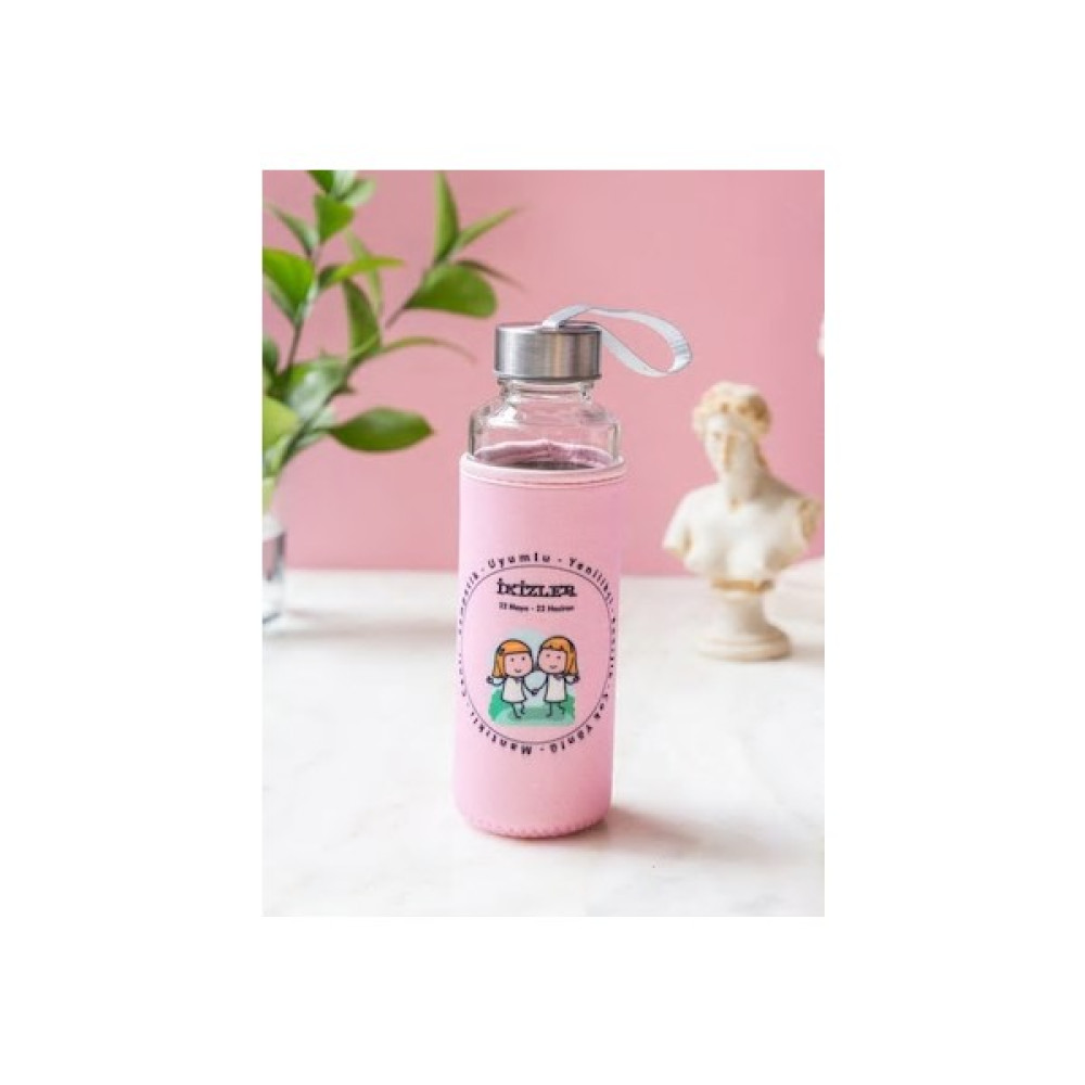 Tekno İstanbul Burç Kılıflı Matara 400 ml İkizler Pembe Termoslar Fiyatı