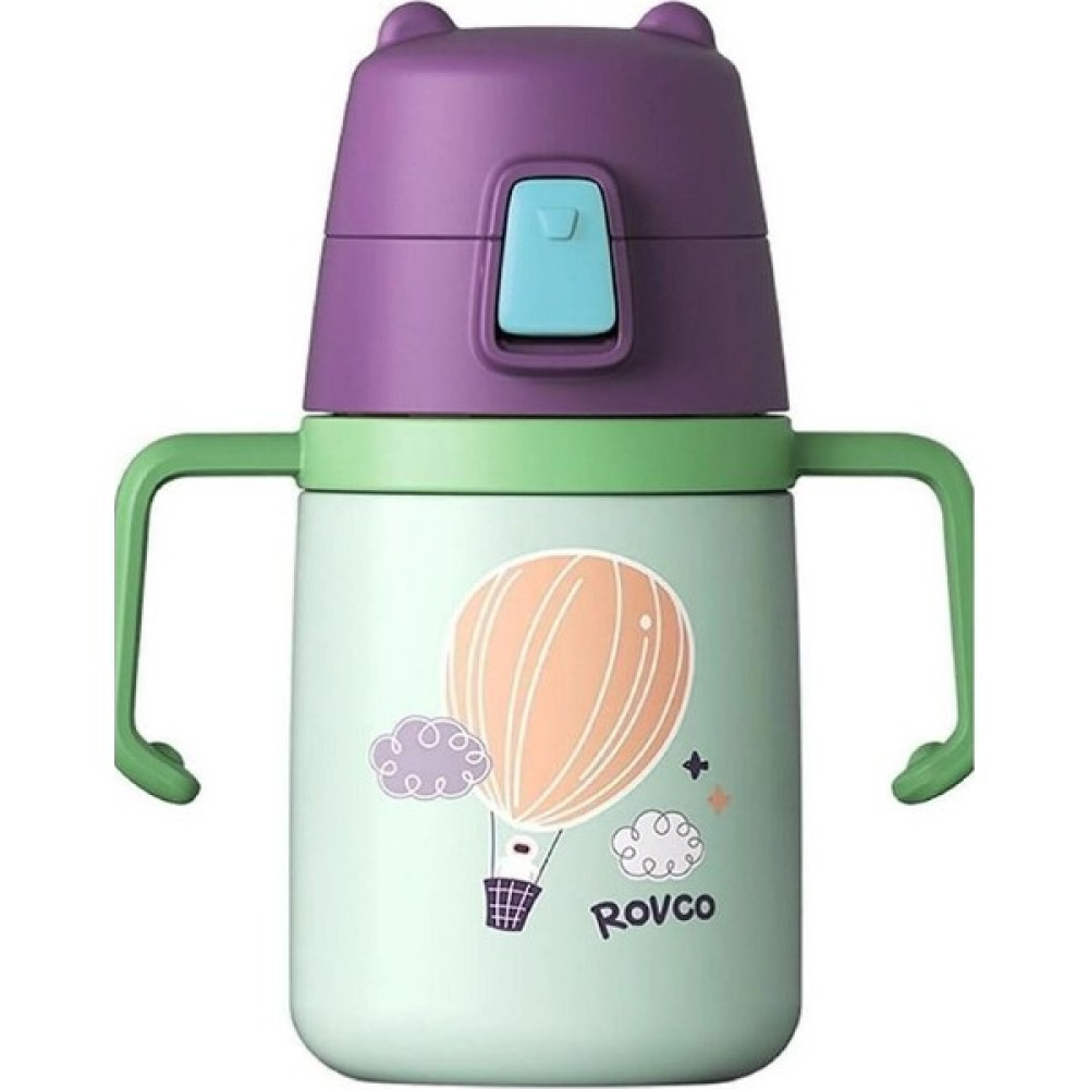 TEKNO İSTANBUL Vagonlife Rovco Pipetli VGNN1045 Çocuk Su Matarası 330ML Yeşil Suluk Fiyatı