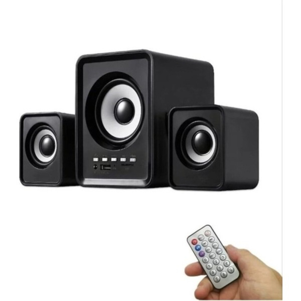 Tekno Mağazam Bluetooth Hoparlör 3.5mm Jack Kablolu Bilgisayar Hoparlörü Müzik 2 1 Ses Sistemi Radyolu USB Speaker Speaker Bilgisayar Speaker Fiyatı