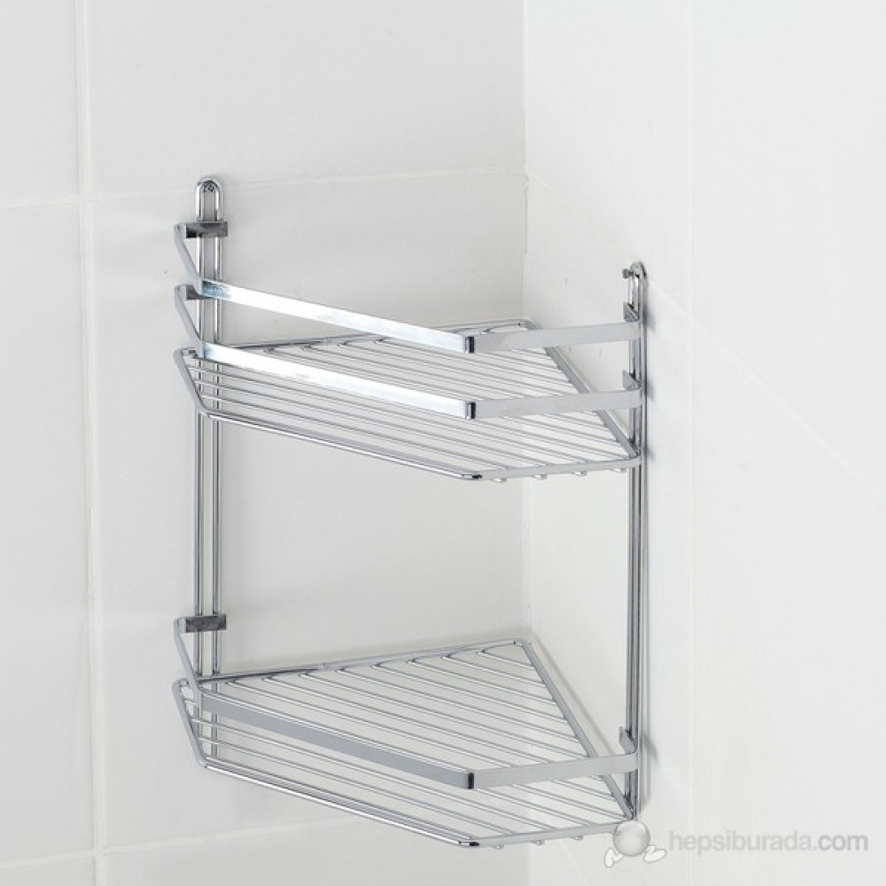 Tekno-tel 2 KATLI BANYO KÖŞELİĞİ KROM ES075 Banyo Rafı Fiyatı