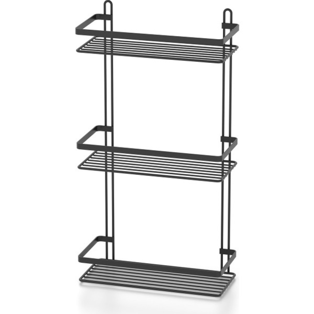 Tekno-tel 3 Katlı Banyo Rafı Siyah Es065 Banyo Rafı Fiyatı