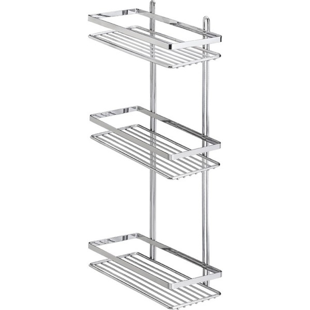 Tekno-tel 3 KATLI LAMALI BANYO RAFI KROM EF065 Banyo Rafı Fiyatı