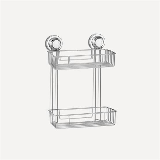 Tekno-Tel DM256 Vakumlu İki Katlı Banyo Rafı