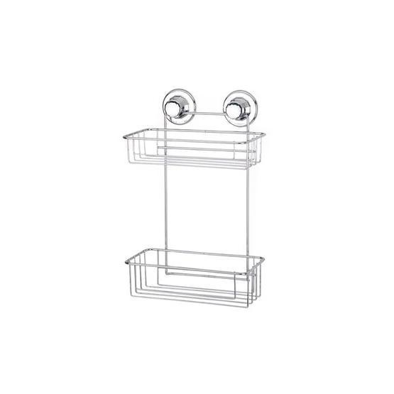 Tekno-Tel DM256 Vakumlu İki Katlı Banyo Rafı
