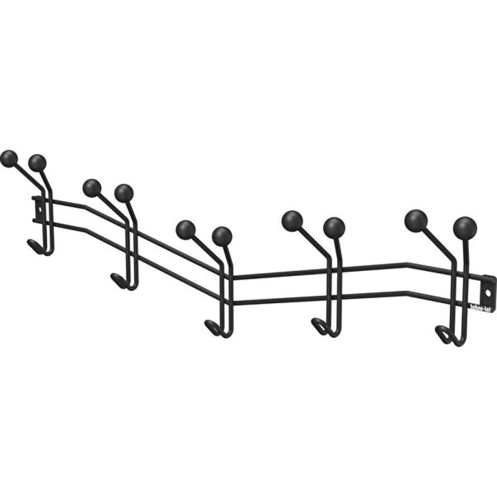 Tekno-tel METAL BONCUKLU 15'Lİ DUVAR ASKISI MAT SİYAH MG082 - Siyah Eşya Saklama / Düzenleme Fiyatı