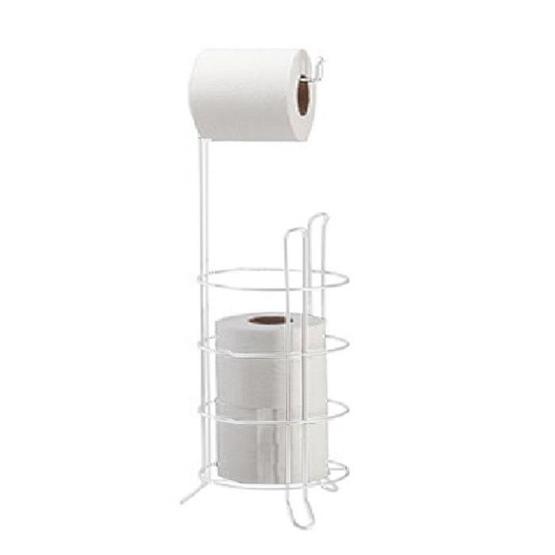Tekno-Tel MG093 Beyaz Yedekli Ayaklı Wc Kağıtlık