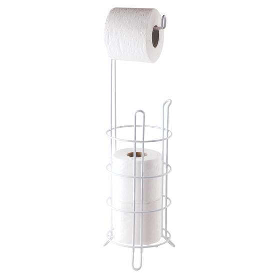 Tekno-Tel MG093 Beyaz Yedekli Ayaklı Wc Kağıtlık